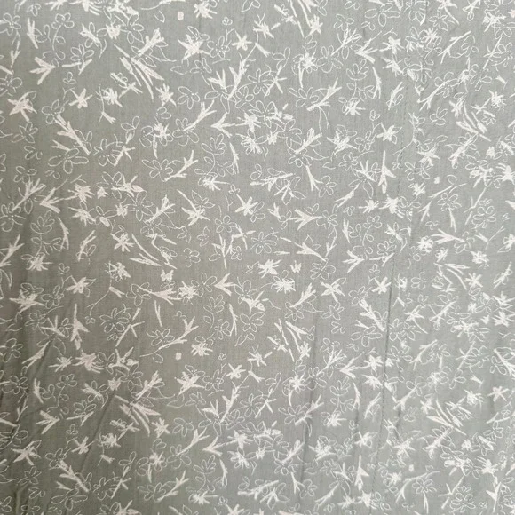 Vintage Cherokee Sage Green Floral Rayon Maxi Dress Womens 6 Short Sleeve 90s - Picture 4 of 6